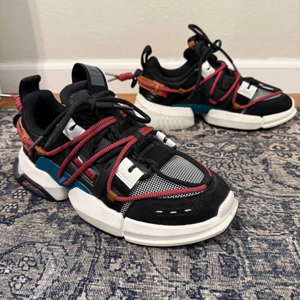 LI-NING Size 43 / 9.5 Titan Colorful Lace Up Shoe